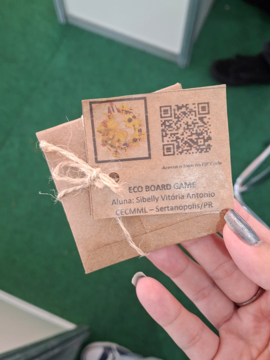 Foto do mimo distribuído na feira