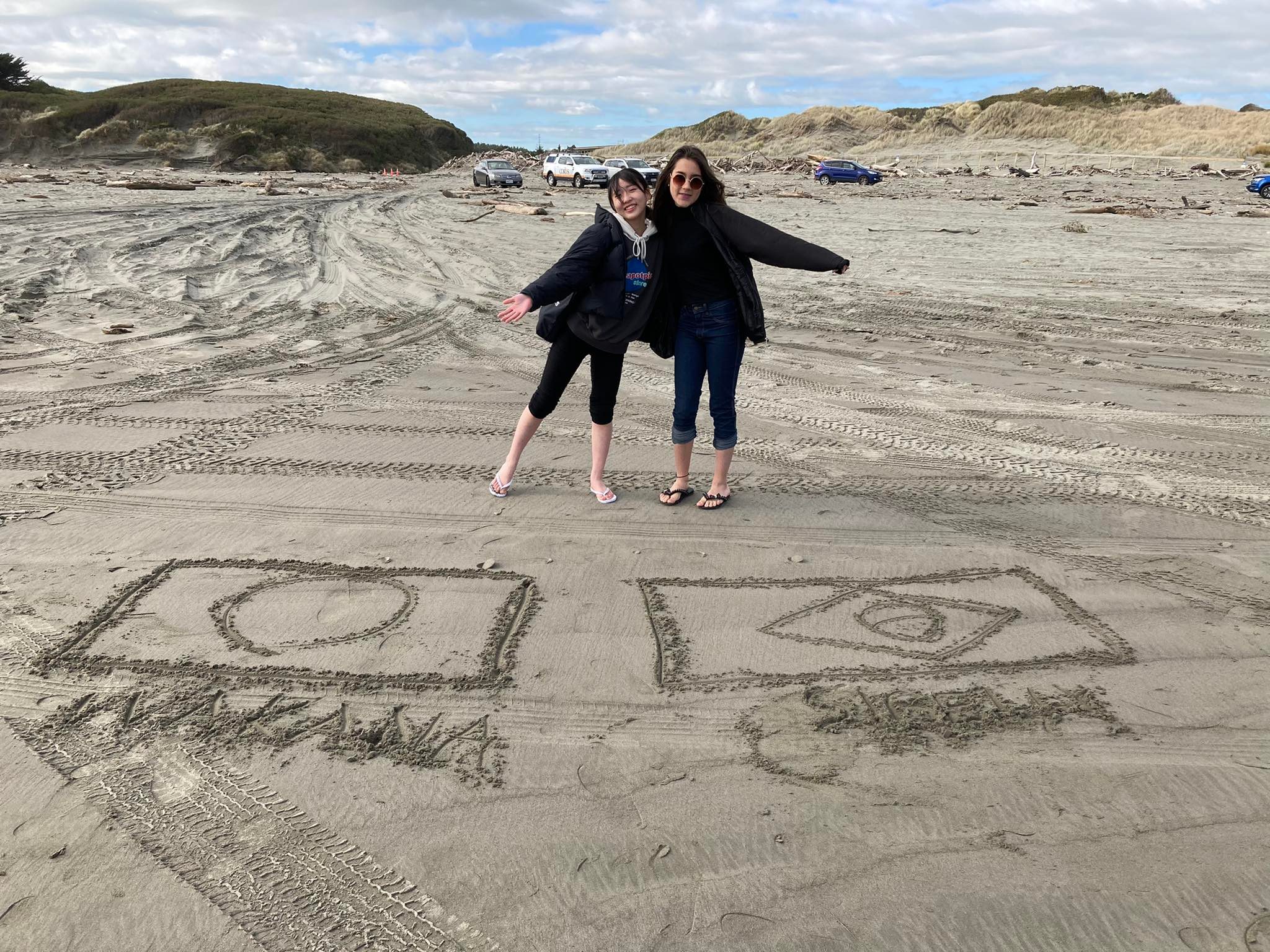 Foto na praia com Wakana